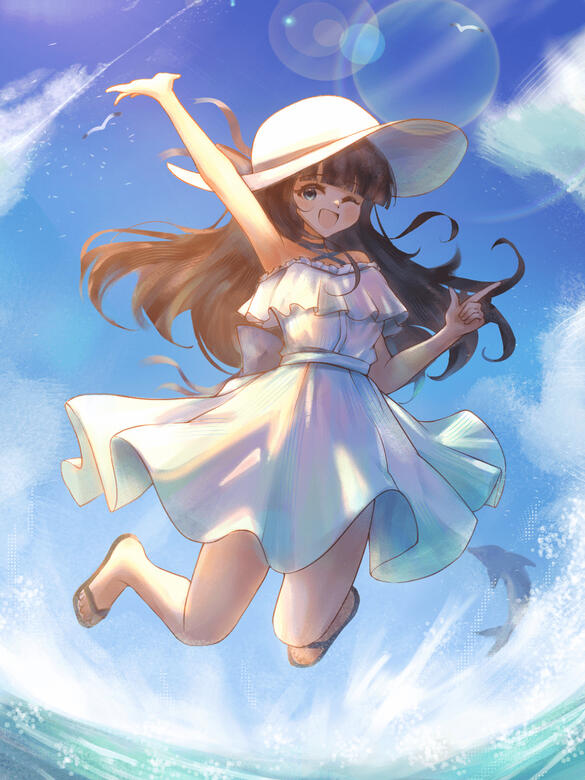 Summer Saaya at the Beach (@h3p0_)